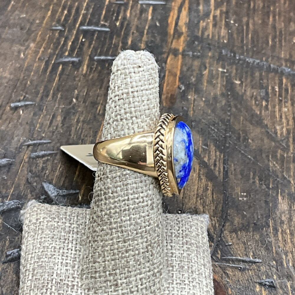 Barse Lapis Teardrop Ring-Bronze- 6- NWT - Picture 3 of 7